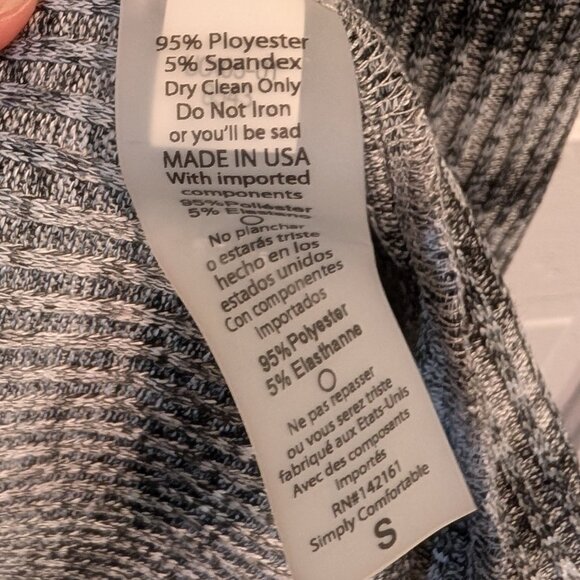 LuLaRoe Sarah Cardigan, size S, new but without tags, ribbed grey pattern - Picture 4 of 6